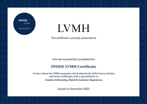 lvmh certificate login